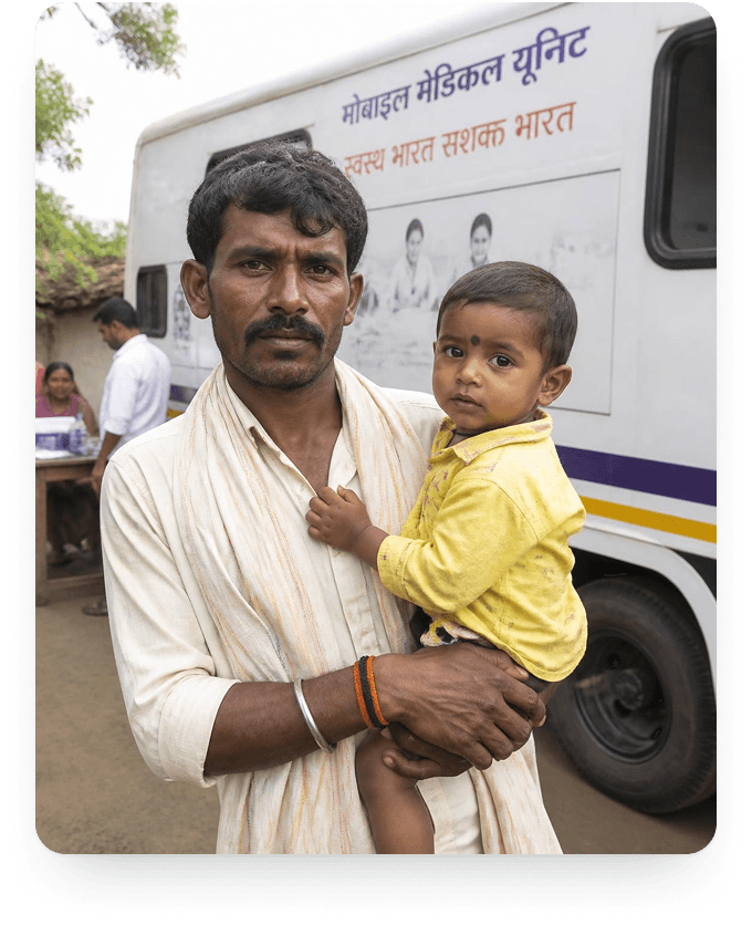 Documentary portrait of a father and child